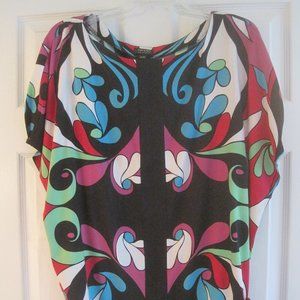 NICOLE BY NICOLE MILLER MULTI COLOR TOP